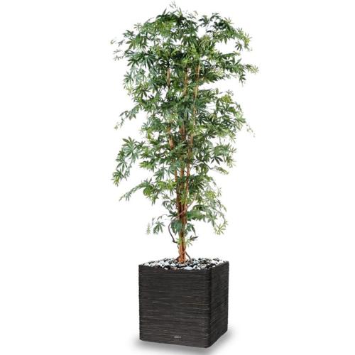 Aralia Arbre Artificiel H 150 cm Vert en pot