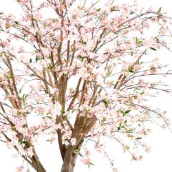 Cerisier artificiel en fleur H 280 cm branches en bois