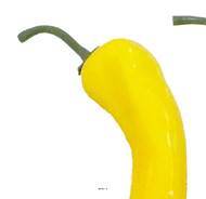 Piment artificiel X2 Jaune légume L 18 cm D 3 cm