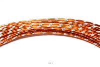 Fil aluminium diamant Orange souple D 2 mm L 10 metrs dcoration