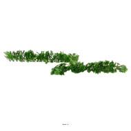 Barrette x12 séparateurs socle blanc L25cm feuilles Persil factice