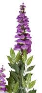 Branche de Glycine artificielle Mauve H 85 cm 81 feuilles 3 fleurs