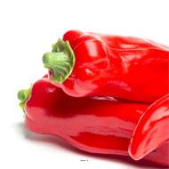 Piment Rouge artificiel en lot de 3 en Plastique soufflé L 160x40 mm