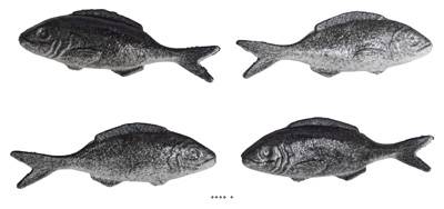 Sardine artificielle en lot de 4 en Plastique soufflé L 120x40 mm
