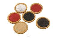 Assortiment de 6 tartelettes en lot de 6 en Plastique souffl D 80 mm