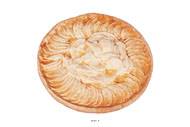 Tarte aux pommes artificielle en Plastique soufflé D 21 cm
