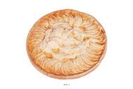 Tarte aux pommes artificielle en Plastique souffl D 21 cm