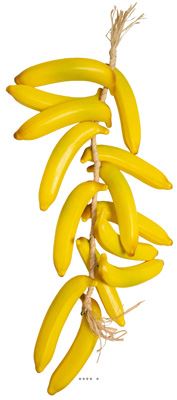 Grappe de 15 Bananes Artificielles en Plastique Soufflé – L 65 cm D 20 cm
