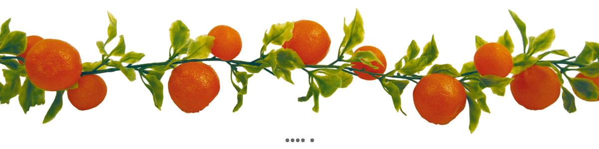 artificielles Guirlande de 20 oranges artificielles en Plastique soufflé L 2 m
