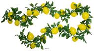 Guirlande de 22 Citrons Artificiels 2m D17 cm – Fruits en Plastique Soufflé 2 Tailles