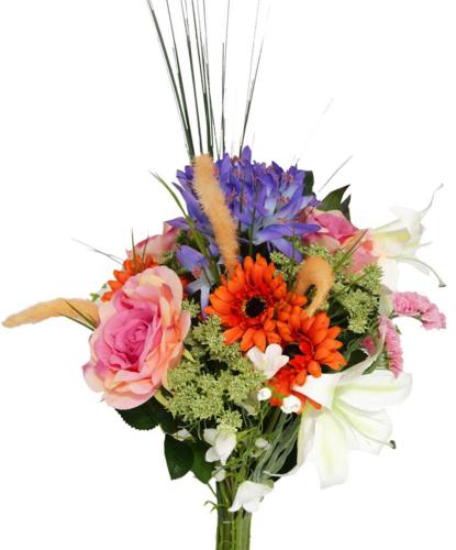 Bouquet artificiel création fleuriste malice coloré H 95 cm