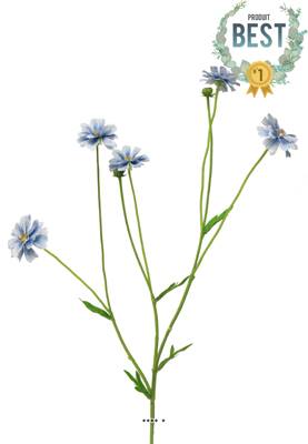 Centaurée artificielle, 3 ramures, H 64 cm Bleu royal - BEST