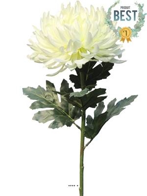 Chrysanthème artificiel, H 63 cm Crème - BEST