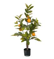 Citronnier artificiel en pot avec ses citrons H 90 cm D 60 cm