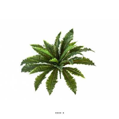 Fougère Asplenium artificielle en piquet 24 feuilles H 70 cm Vert