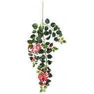 Branche de Bougainvillier artificielle H 80 cm tige armée Rose fushia