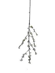 Fleurs de pêcher artificielles longue branche pour déco L 125 cm Blanc 