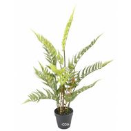 Magnifique fougère des bois artificielle H 65 cm verte en pot 