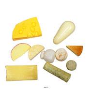Assortiment de Fromages factices X 10 en Plastique soufflé L 55-160 mm