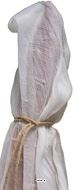 Jambon Fume Serrano artificiel en Plastique soufflé dans son sac H 660 x 220 mm