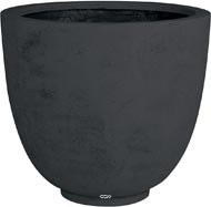 Bac en Polystone Landi Ext. Egg D 70 x H 60 cm Noir