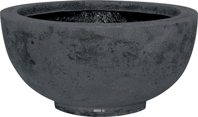 Bac en Polystone Landi Ext. Bol D 40 x H 18 cm Noir