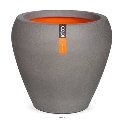 Bac en plastique top qualité Int/Ext. bullet bas 42x38 cm gris