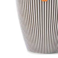 Superbe pot orchidée Groove en plastique H 9 x D 6 cm Blanc