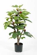 Figuier artificiel en pot avec fruits, H 65 cm