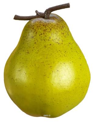 Poire fruit artificiel H 9 cm et 8 cm Superbe poire conference