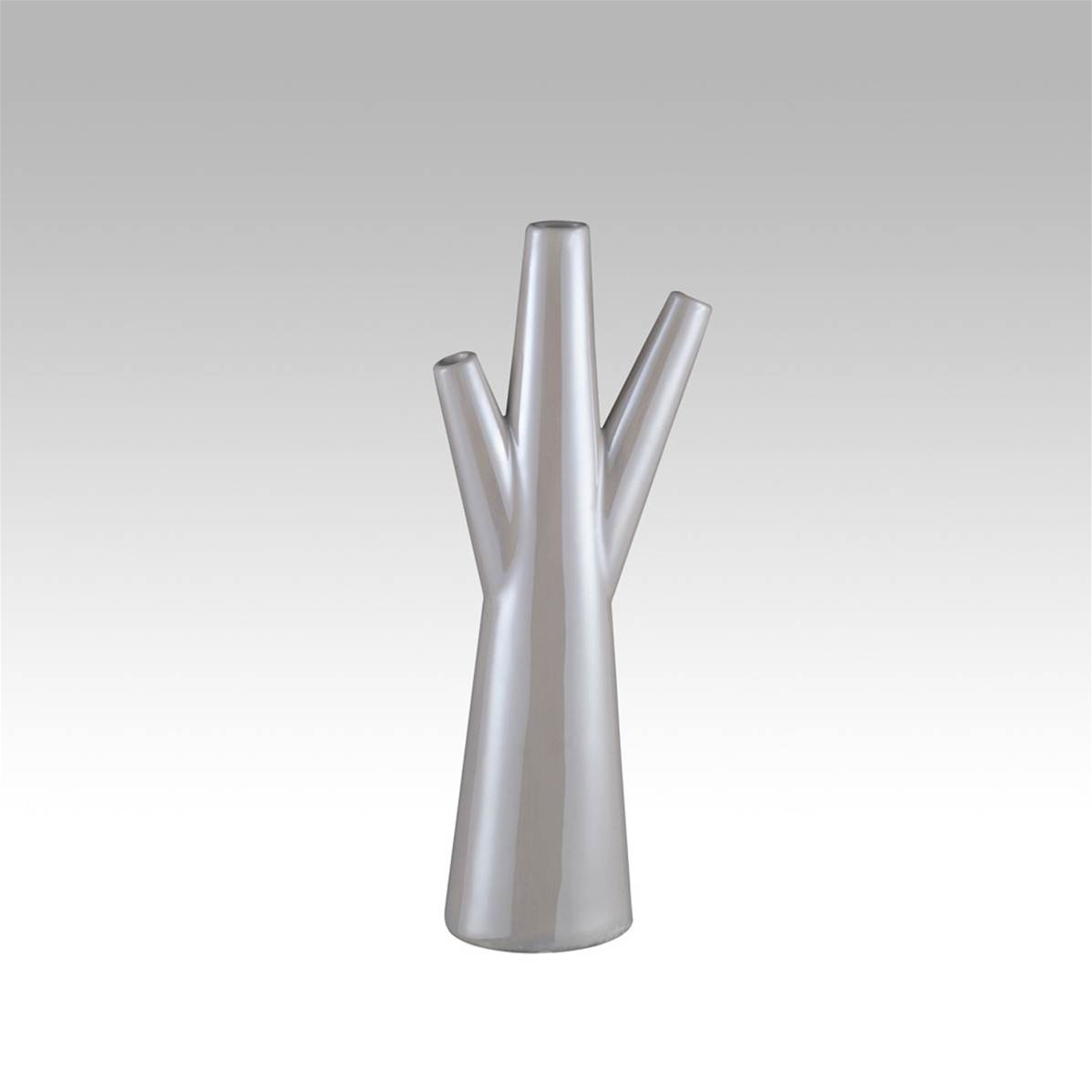 Vase Ceramique Blanche Perle L 16 x 8 2 x H 40 cm