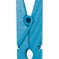 Pinces x 12 en bois colore Turquoise H 3 5 cm