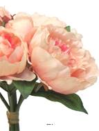 Bouquet de Pivoines artificielles 8 têtes D28cm H34cm Rose pâle - BEST