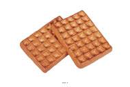 Gaufre artificielle en lot de 2 en Plastique soufflé L 120x90 mm
