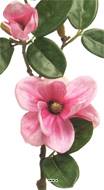Magnolia du Japon artificiel en tige, H 51 cm Rose soutenu - BEST