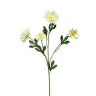 Marguerite artificielle en tige H 60 cm 4 têtes Blanc