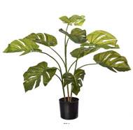 Philodendron artificiel, H 80 cm, D 50 cm en pot