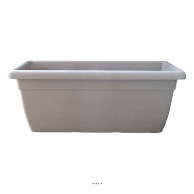 Jardinière DURRO L 100 cm en plastique injecte extérieur Taupe