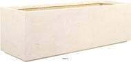 Bac en Polystone Splitt Ext. Claustra bas L 100x 35 x H 30 cm crme