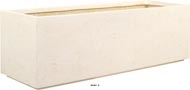 Bac en Polystone Splitt Ext. Claustra bas L 100x 35 x H 30 cm Creme