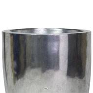 Bac en composites Charm Int. Colonne ronde D 50 x H 60 cm Argent
