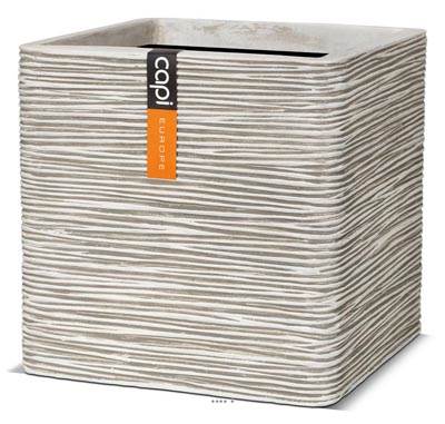 Bac Fibres et magnesium Hany Ext. Cube L 30 x 30 x H30 cm Sable