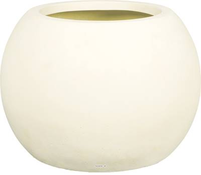 Bac polystone Ø 60 cm H 43 cm Ext. boule crème