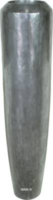 Bac plastique & particules métal Ø34cm H150cm Ext colonne aluminium