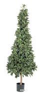 Laurier Pyramide artificiel luxe H 140 cm 1776 feuilles en pot