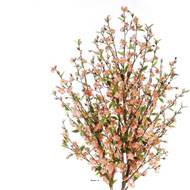 Cerisier Prunus fleurs roses H 170 cm 936 feuilles 1008 fleurs artificiel