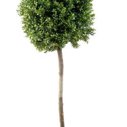 Buis boule artificiel H 140 cm D 50 cm tronc naturel Int Ext en pot