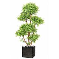 Eucalyptus artificiel en pot pour extérieur anti-UV H 130 cm Vert