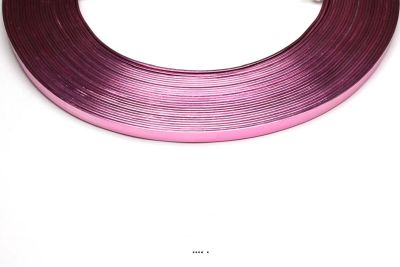 Fil aluminium Plat Rose souple lg 5 mm L 10 mètres décoration