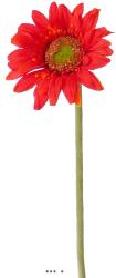 Gerbera artificiel H 48 cm D 8 cm superbe Rouge